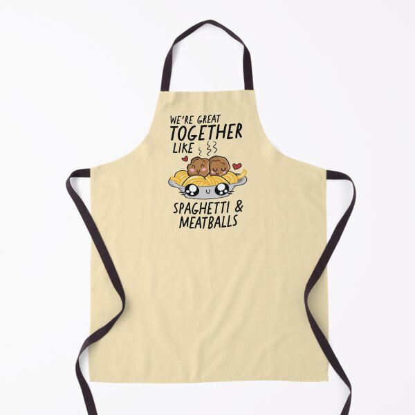 Item preview, We're Great Together Like Spaghetti & Meatballs | Kawaii Cute Food Combos designed and sold by SLAG-Creative.