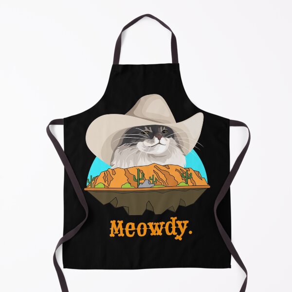 Item preview, Meowdy Texas Cat Cowboy Meme Funny Internet Illustration designed and sold by CelestialHCO.