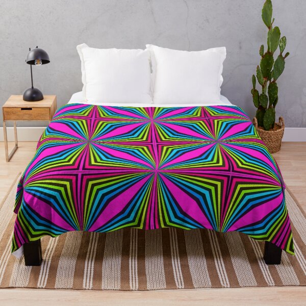 Eye Catcher Colors Throw Blanket