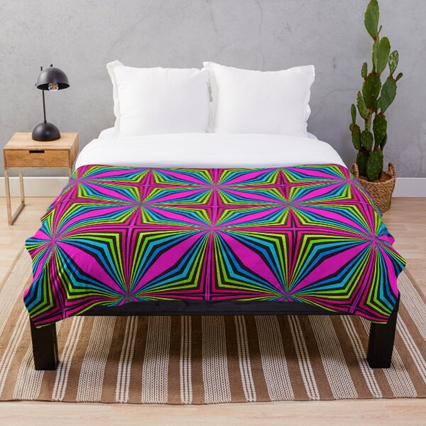 Eye Catcher Colors Throw Blanket
