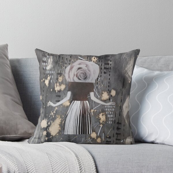 Flower Head Throw Pillow