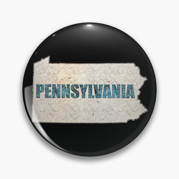 Artikelvorschau, Bundesstaat Pennsylvania Karte entworfen entworfen und verkauft von AlanPhotoArt.
