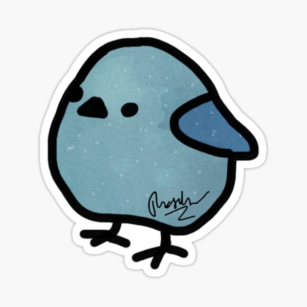 Item preview, Light Blue Bird Doodle designed and sold by tdoodles.