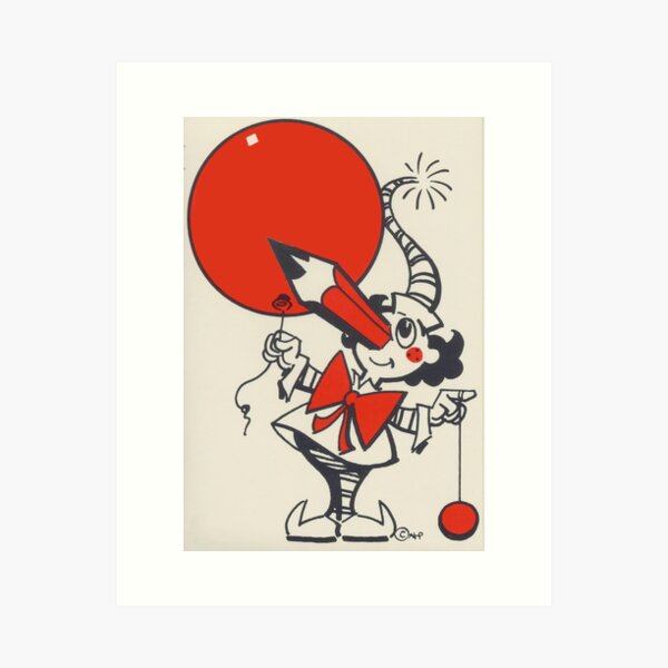 Item preview, Mr Squiggle with Balloon and Yo-Yo designed and sold by 93CraterCres.