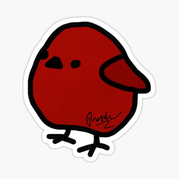Item preview, Red Bird Doodle designed and sold by tdoodles.