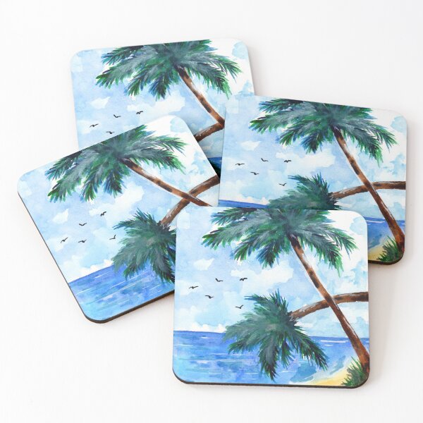 Item preview, Palm Trees Beach designed and sold by Sebastian Grafmann.