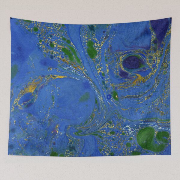 Item preview,  Marbling ,blue,green and gold designed and sold by Sue Zipkin.
