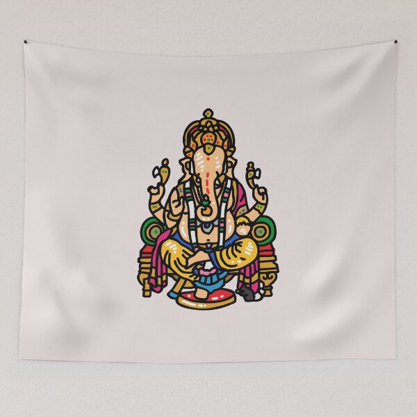 Item preview, hindu god ganesha designed and sold by Wyom Gupta.
