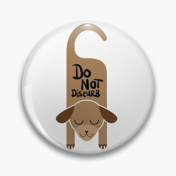 Item preview, Do Not Disturb Cute Dog designed and sold by Opal Print.