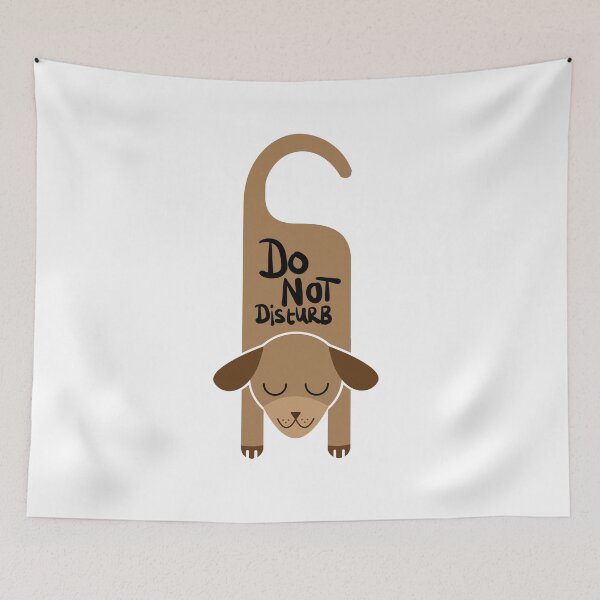 Item preview, Do Not Disturb Cute Dog designed and sold by Opal Print.