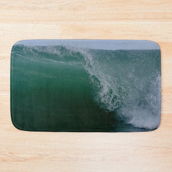 Item preview, Beautiful swirling dark green ocean waves with white foam for surfing designed and sold by Vero De.