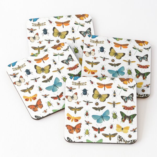 Item preview, Vintage Butterflies & Insects | Pattern #1 Transparent Background designed and sold by ukoko.