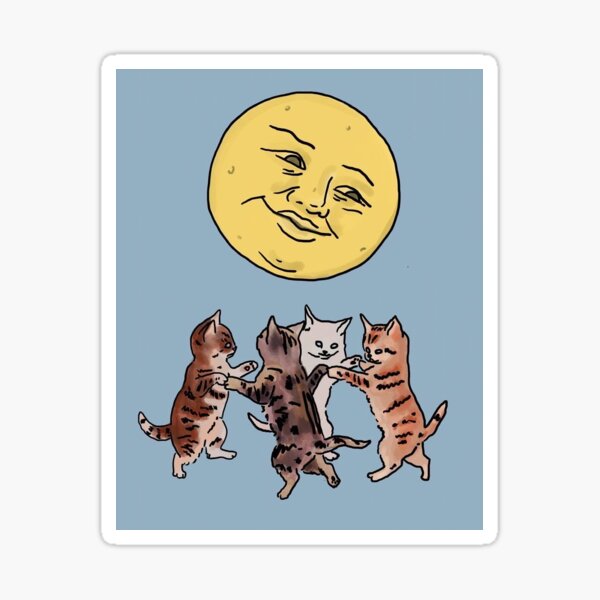 Item preview, Full Moon Cats Dancing designed and sold by L Bug.