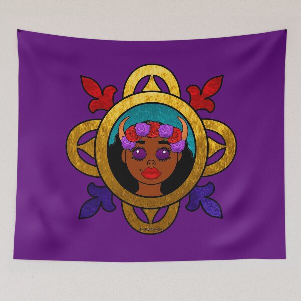 Item preview, Horned Afro Queen designed and sold by artbyomega.