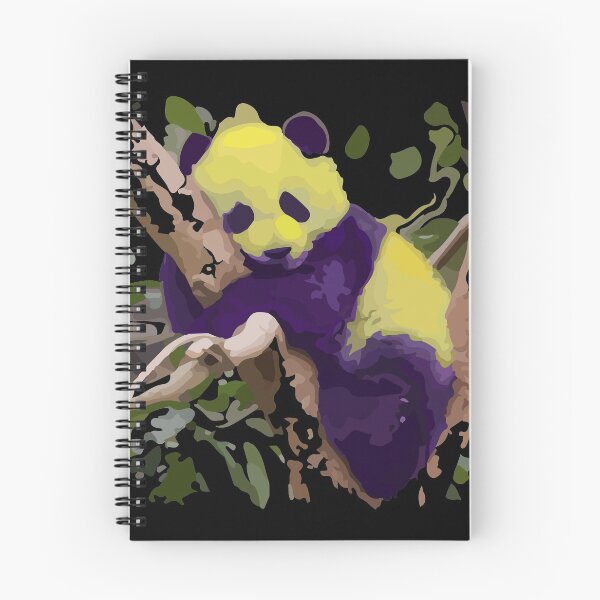 Item preview, Panda - Purple Yellow designed and sold by KiannasMind.