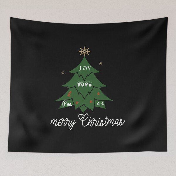 Item preview, Joy Hope Love Peace Christmas Tree Sweater designed and sold by hourrianouar.