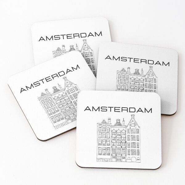 Aperçu de l'œuvre Amsterdam,T-shirt classique créée et vendue par lhousshop.