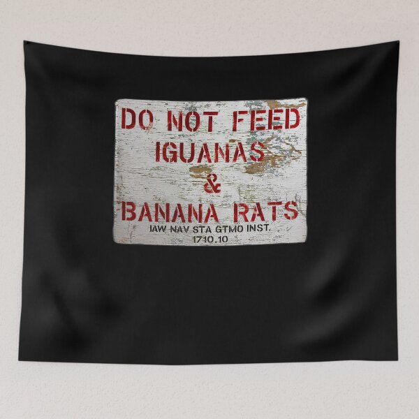 Item preview, GTMO Do Not Feed Iguanas & Banana Rats - Guantanamo Bay Cuba designed and sold by WOTUFAKA.