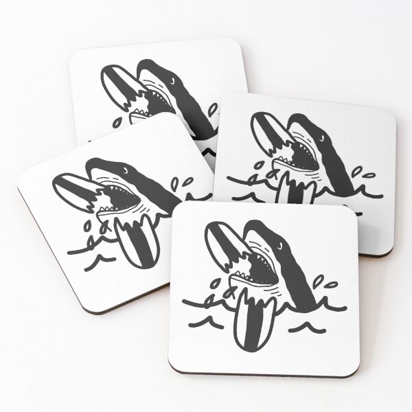 Item preview, Shark life surf surfing breaking surfboards retro  designed and sold by Tropical Blood.