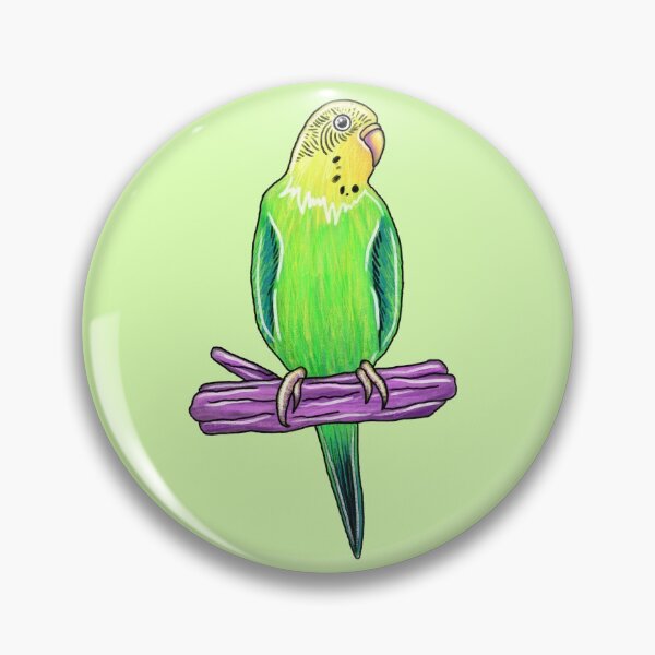 Item preview, Green Budgie Parakeet designed and sold by NiceButton.