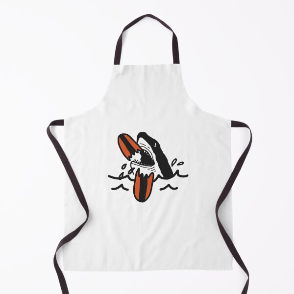 Item preview, REtro surf surfing sharks shark breaking surfboards  designed and sold by Tropical Blood.