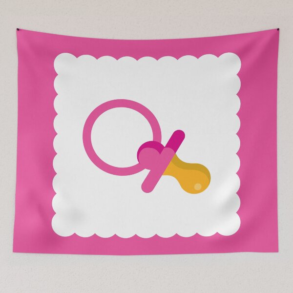 Item preview, Baby Girl Pink Pacifier designed and sold by Inogitna Designs.