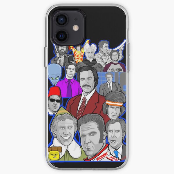 Will Ferrell collage art tribute iPhone Soft Case
