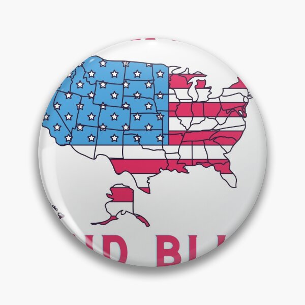 Item preview, United States Red White And Blue States designed and sold by juicekey3.