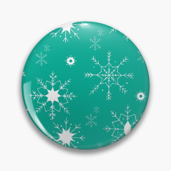 Item preview, Snowflakes Winter Christmas Holiday - Turquoise designed and sold by galleasstudio.