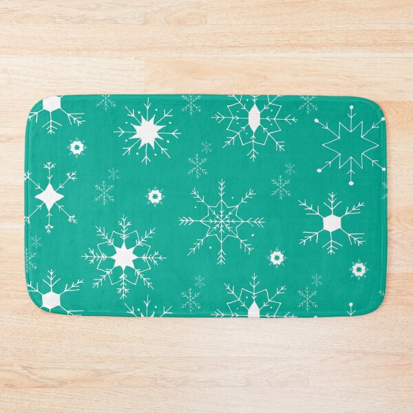 Item preview, Snowflakes Winter Christmas Holiday - Turquoise designed and sold by galleasstudio.