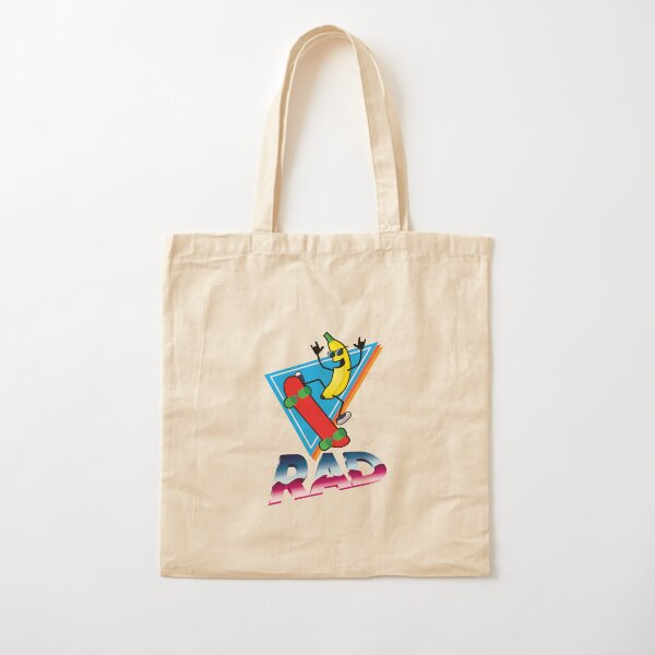 Rad Skater Banana Cotton Tote Bag
