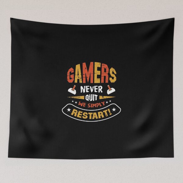 Item preview, Gamers never quit - we simply restart designed and sold by missmarylin.