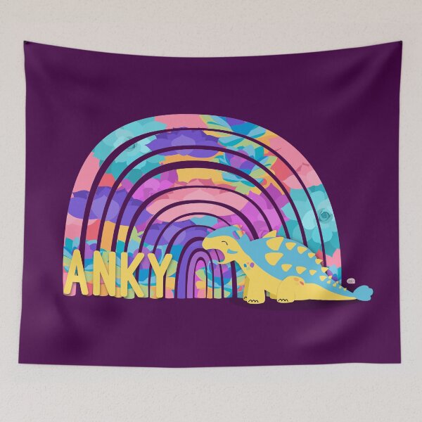 Item preview, Anky the ankylosaurus: succulent rainbow  designed and sold by LittleOrionShop.