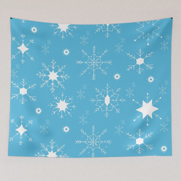 Item preview, Snowflakes Winter Christmas Holiday - Blue designed and sold by galleasstudio.