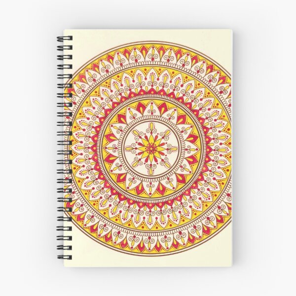 Item preview,  Hand Draw Vibrant Yellow And Red Mandala designed and sold by Zedart.