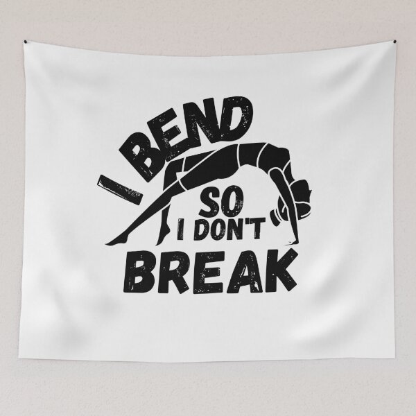 Item preview, I bend so I don't break- YOGA designed and sold by crazy merchs.