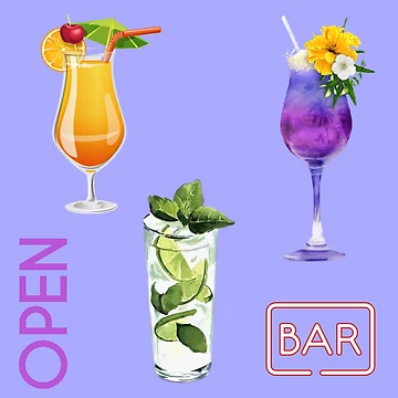 Artwork thumbnail, Cocktails Sticker by Rcasadesign