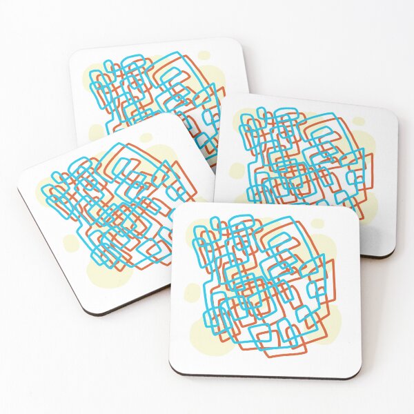 Artikelvorschau, Abstract pattern blue red yellow entworfen und verkauft von Tropical Blood.