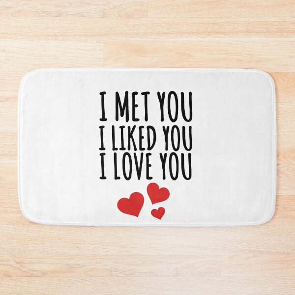 Item preview, i met you i liked you i love you mug  designed and sold by zoubeyrbena.