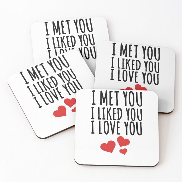 Item preview, i met you i liked you i love you mug  designed and sold by zoubeyrbena.