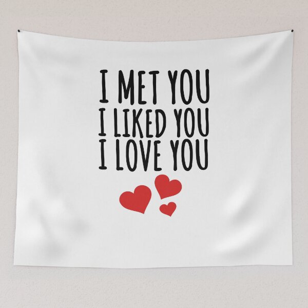 Item preview, i met you i liked you i love you mug  designed and sold by zoubeyrbena.