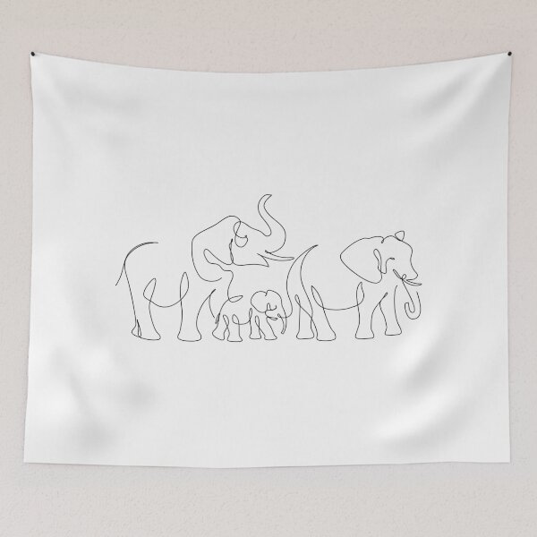Item preview, Elephants Art designed and sold by Tinteria.