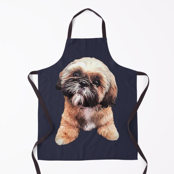 Shih Tzu Cute Puppy Dog Art Apron