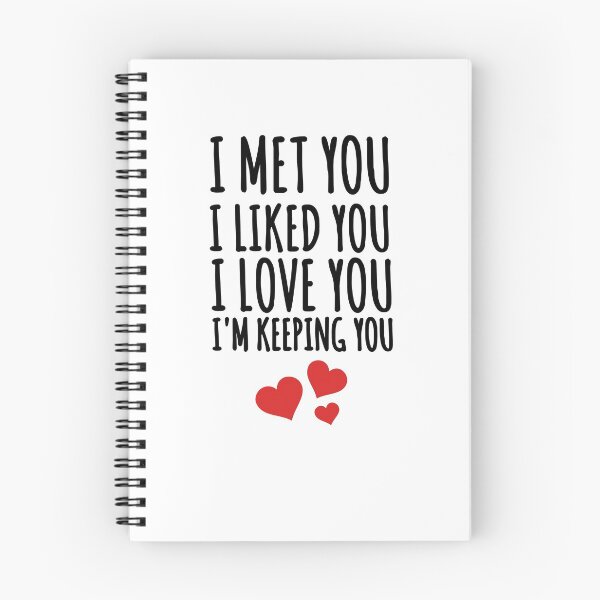 Artikelvorschau, Ich habe dich getroffen, ich mochte dich, ich liebe dich, ich behalte dich, Tasse entworfen und verkauft von zoubeyrbena.