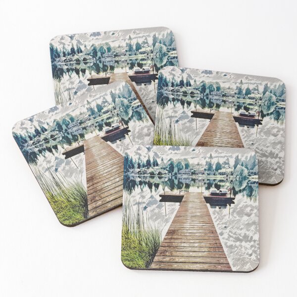 Item preview, The dock on Lake Martha designed and sold by Christine Sternfels.