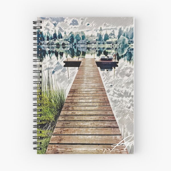 Item preview, The dock on Lake Martha designed and sold by Christine Sternfels.