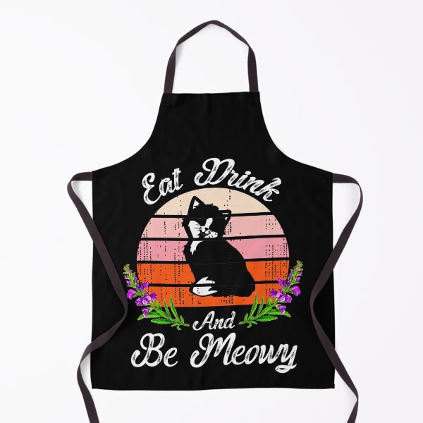 Item preview, Eat Drink And Be Meowy Funny  cat T-Shirt Quotes, Novelty Mom cat Gift, Gift Idea for Anniversary, Wedding, Mother's Day, Father's Day, Graduation, Thanksgiving, Christmas & New Year's day. designed and sold by KHRO.
