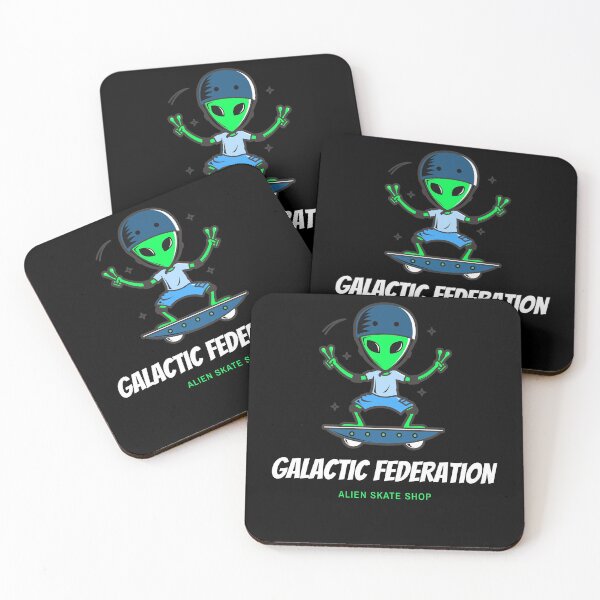 Item preview, Galactic Federation Alien Skate Shop designed and sold by Six Deers.