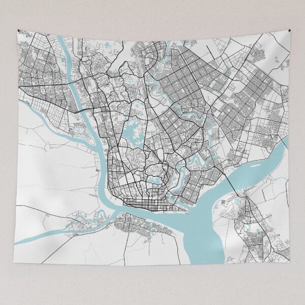 Item preview, Yangon City Map of Myanmar - Circle designed and sold by deMAP.