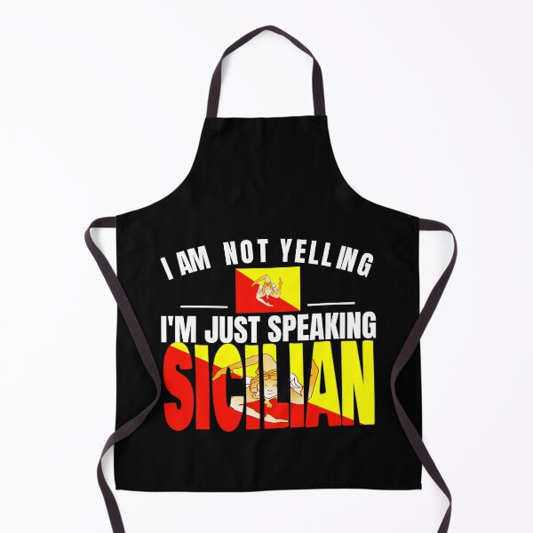 Item preview, I'm Not Yelling I'm Proud To Be Sicilian Flag T Shirt Merch designed and sold by PRINTS2HOT.